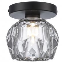 Trans Globe 11660 BK - 1LT SCONCE-CRYSTAL SHADE-BK